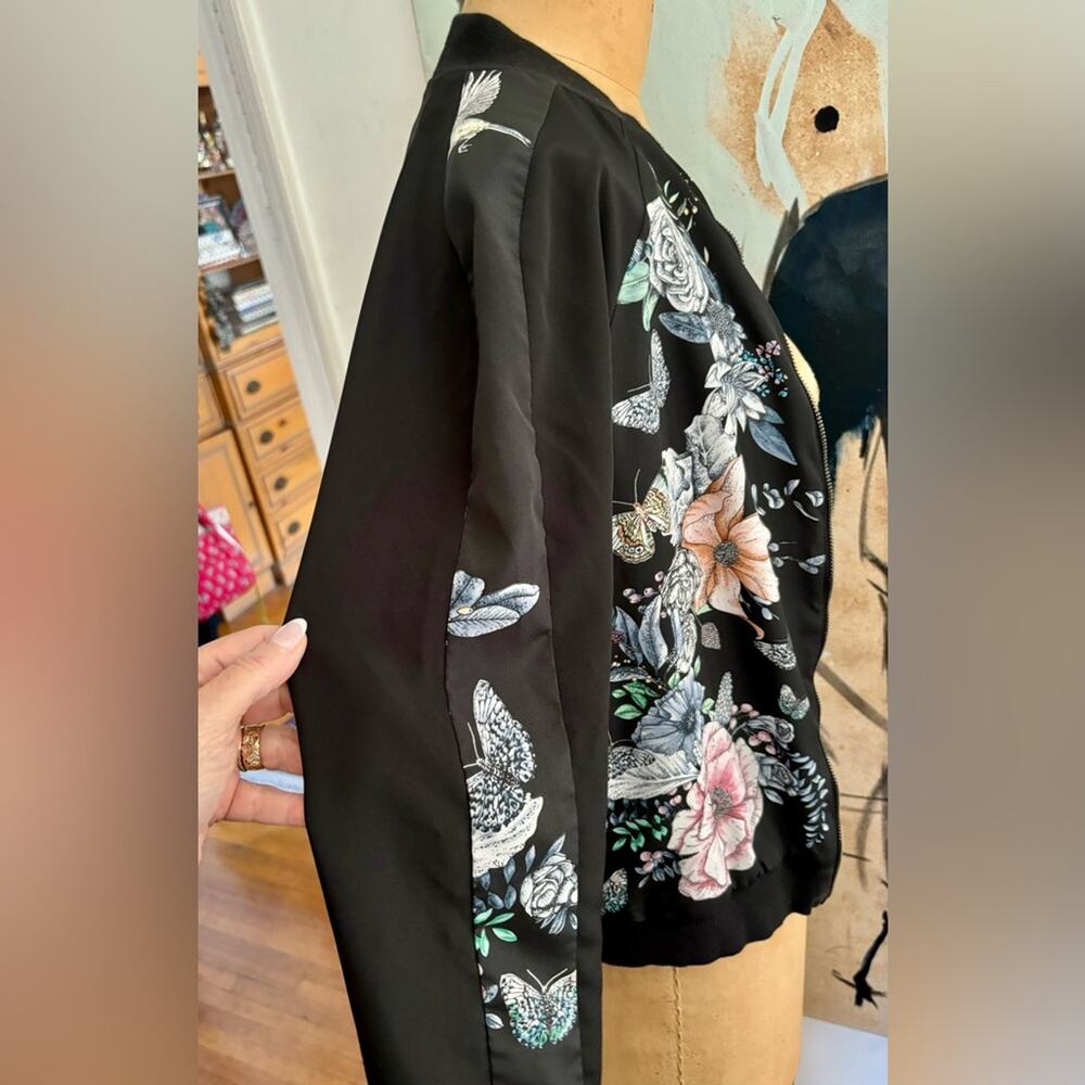 Oasis Prince’s Trust Floral Bomber Jacket - Picture 3 of 7